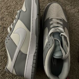 Nike Gray and White dunks